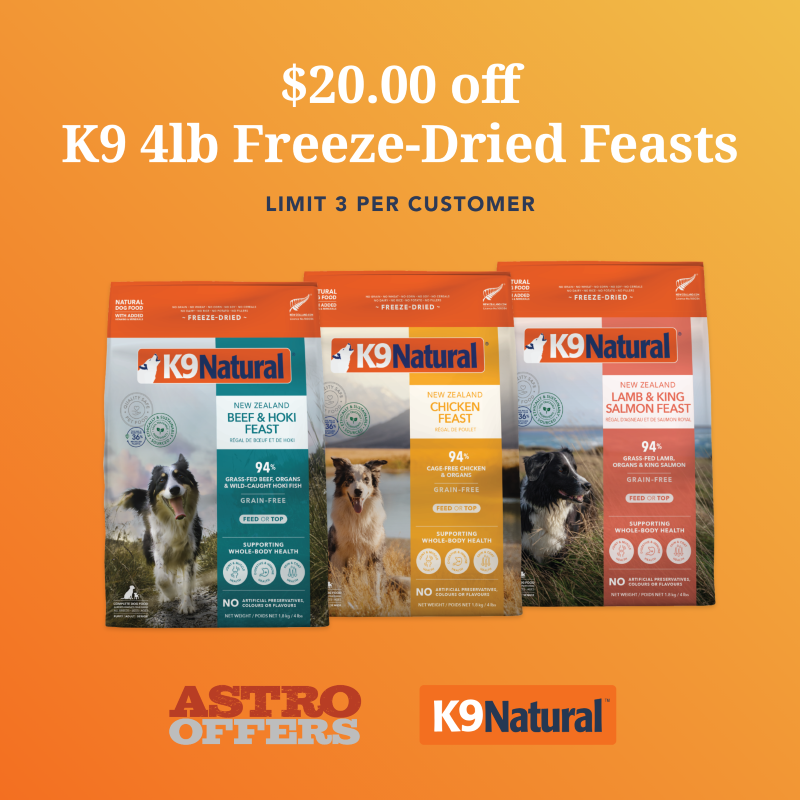 K9 Natural $20 Off Sale