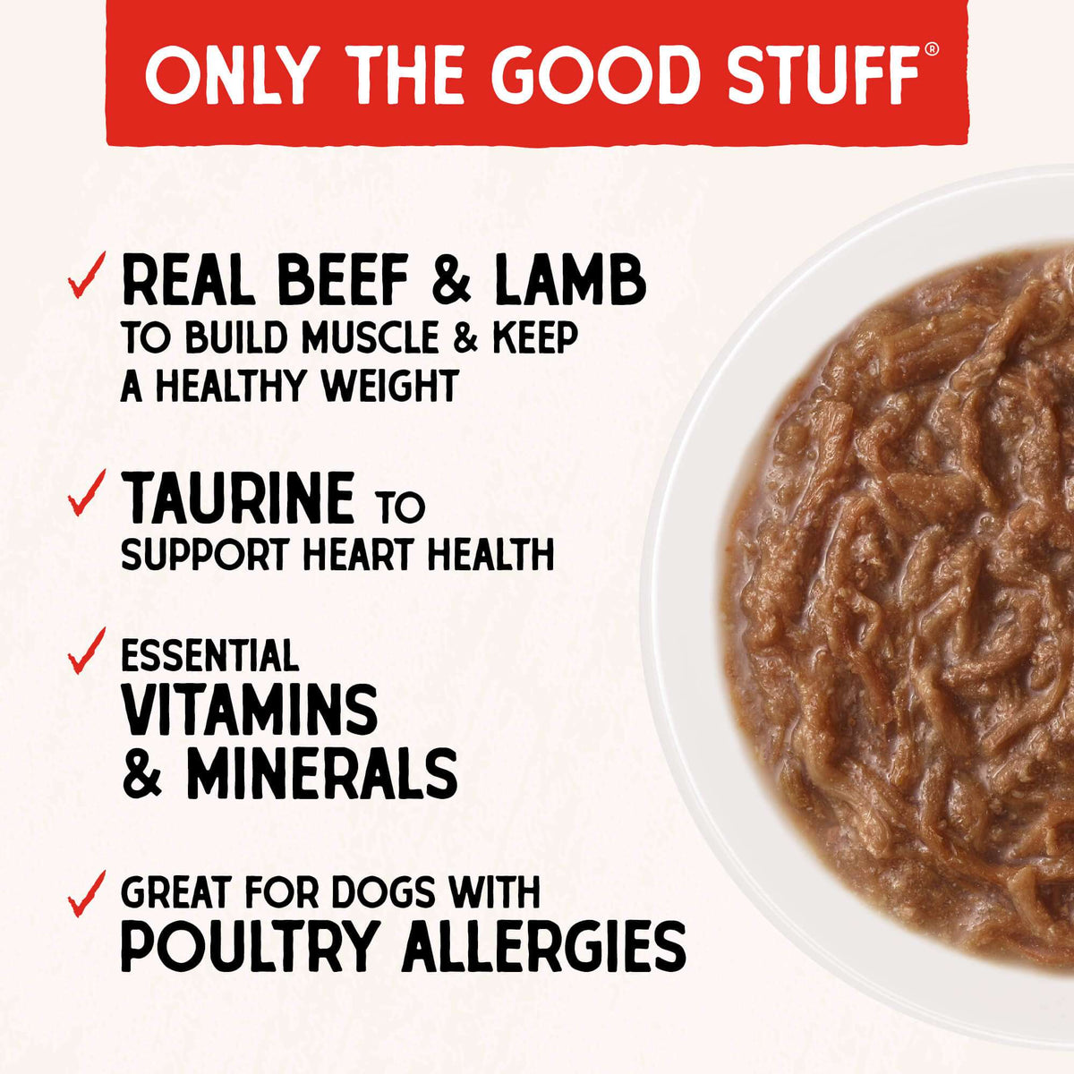 Stella &amp; Chewy&#39;s Stella&#39;s Shredrs Beef &amp; Lamb Pouch Dog Food