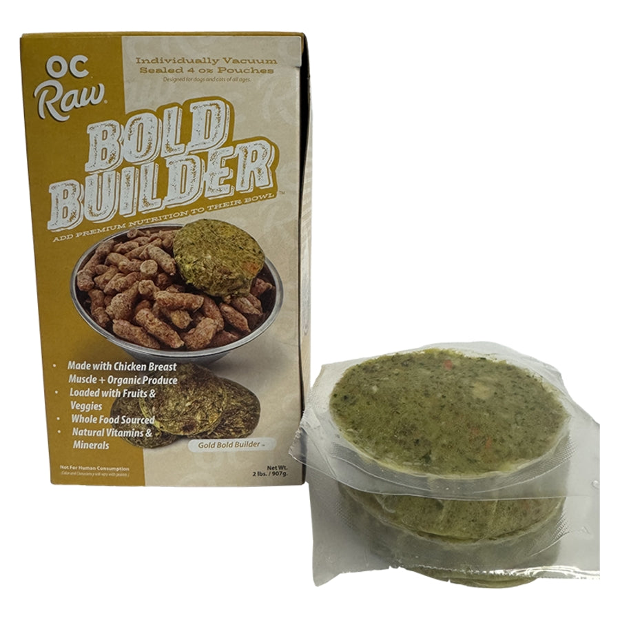 OC Raw Gold Bold Builder Frozen Dog &amp; Cat Food Topper
