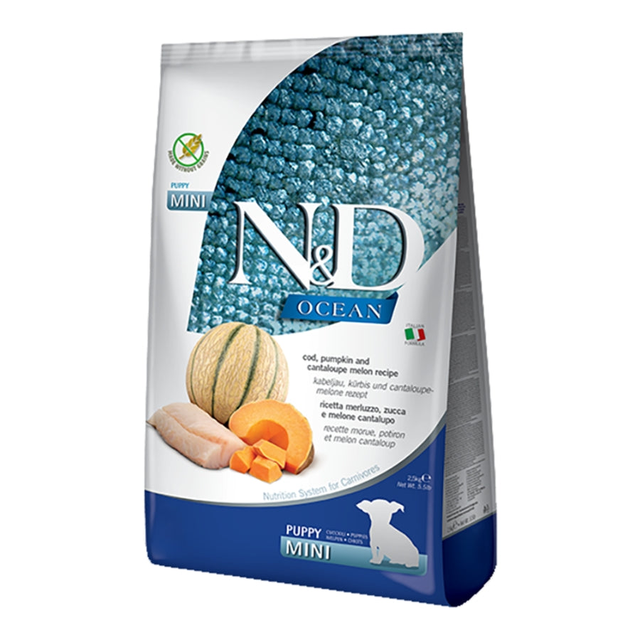 Farmina N&D Ocean Grain Free Cod, Pumpkin & Cantaloupe Puppy Mini Dog Food