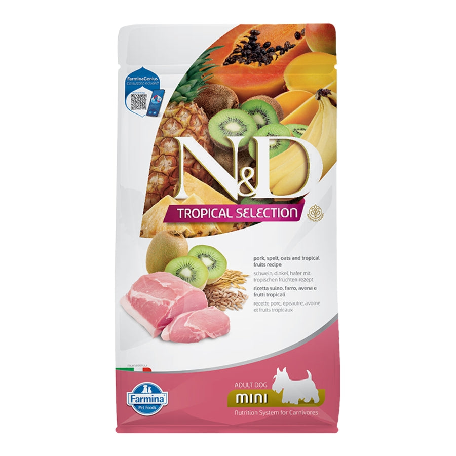 Farmina N&D Tropical Selection Pork, Spelt, Oats & Tropical Fruits Mini Dog Food