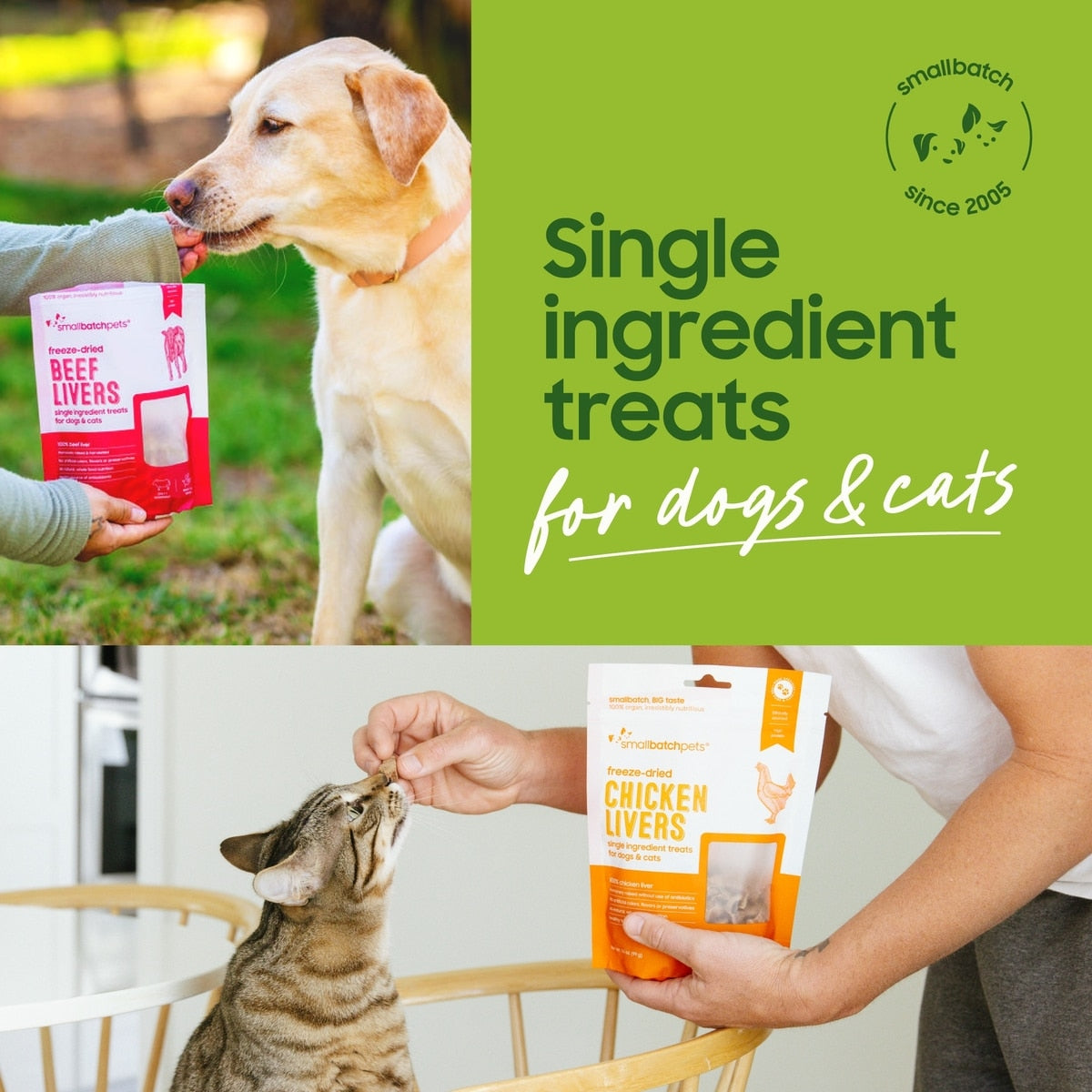 Small Batch Freeze-Dried Chicken Hearts Dog & Cat Treats