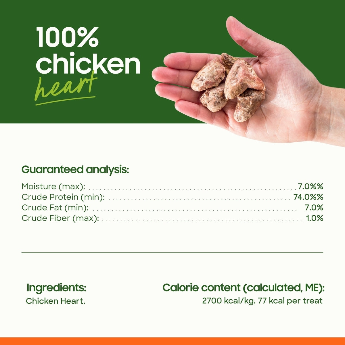 Small Batch Freeze-Dried Chicken Hearts Dog & Cat Treats