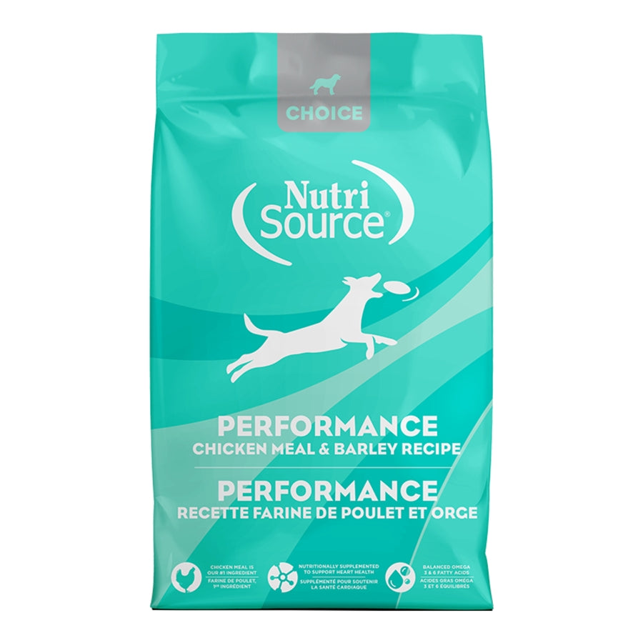 NutriSource Choice Performance Chicken Meal &amp; Barley Dog Food