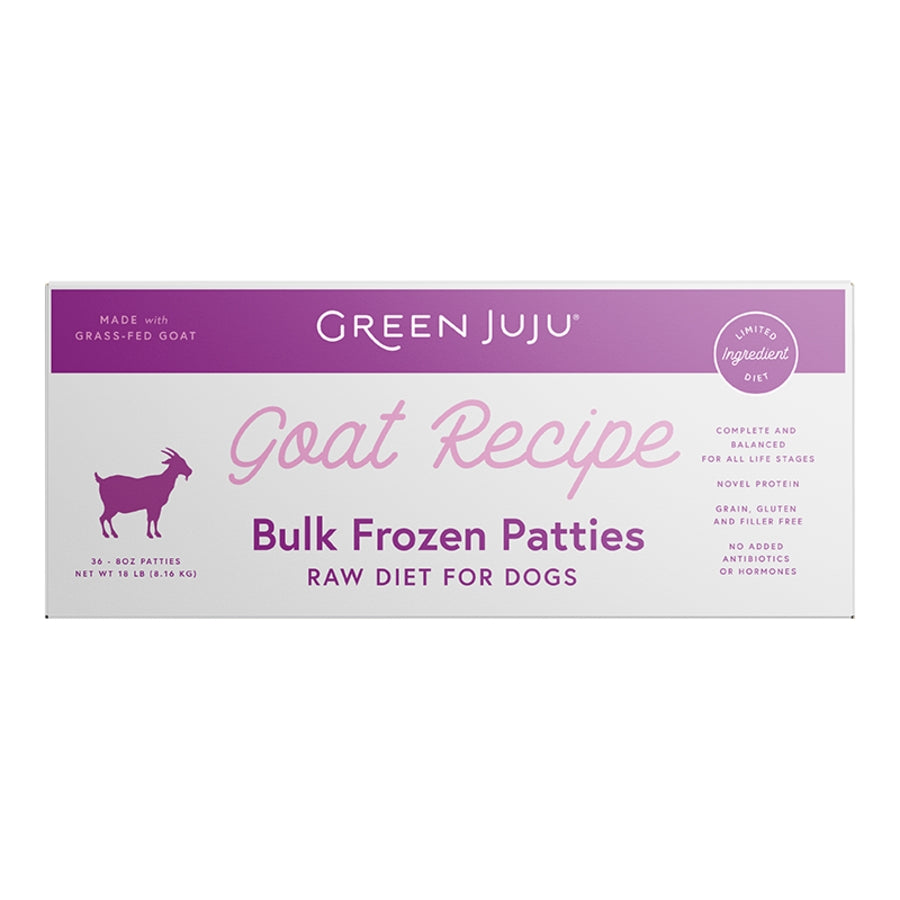 Green Juju Goat Recipe Frozen Raw Dog Food