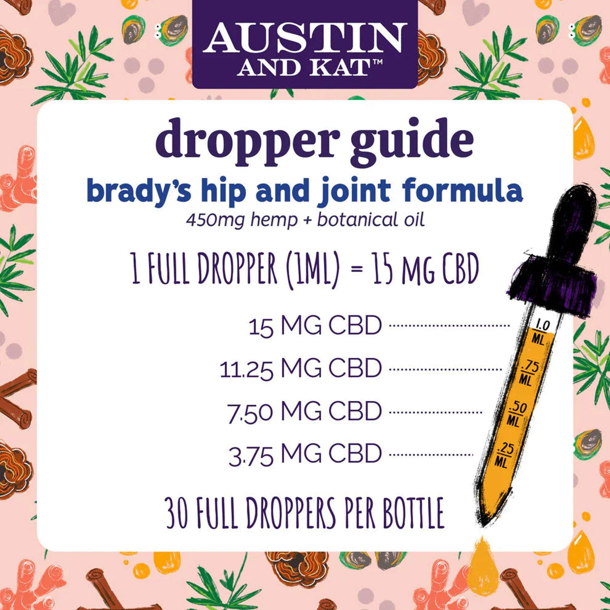 Austin and Kat Hip &amp; Joint Oil for Dogs