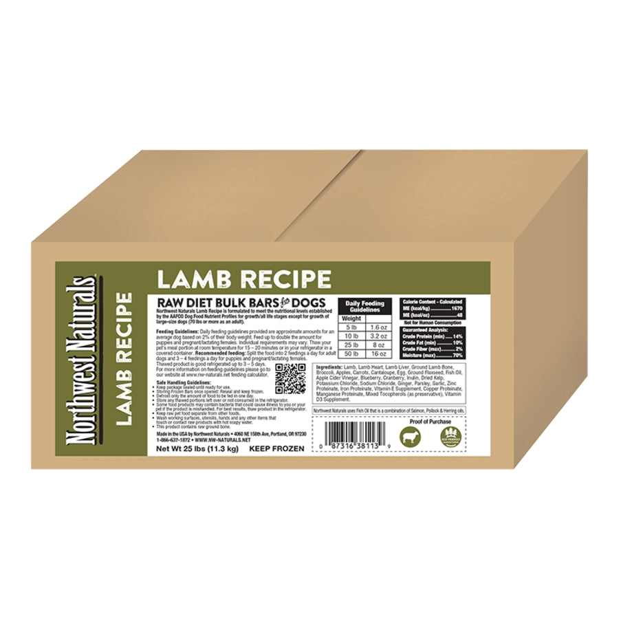 Northwest Naturals Frozen Raw Lamb Dog Food