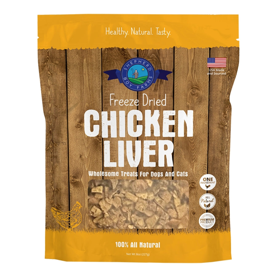 Shepherd Boy Farms Freeze-Dried Chicken Liver Dog & Cat Treats