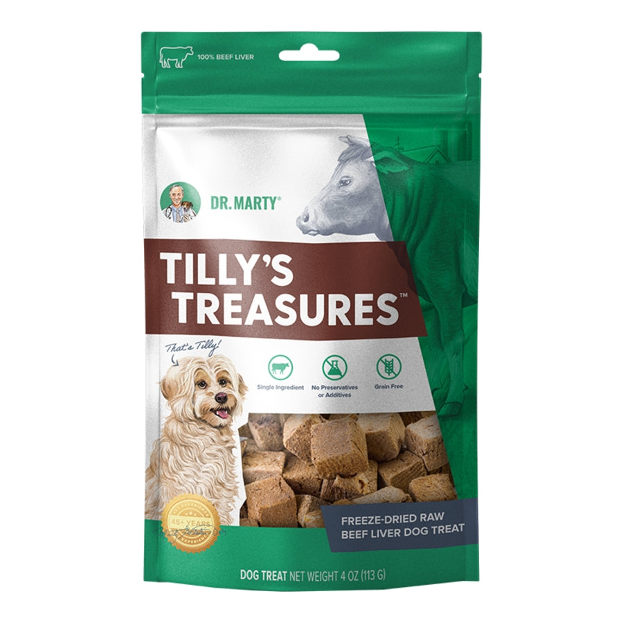 Dr. Marty Freeze-Dried Raw Tilly&#39;s Treasures Dog Treats