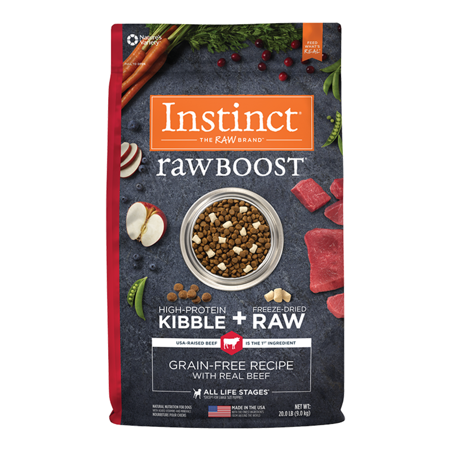 Instinct Raw Boost Grain-Free Recipe with Real Beef Dry Dog Food