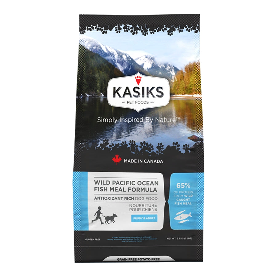 Kasiks Wild Pacific Ocean Fish Meal Formula Dog Food