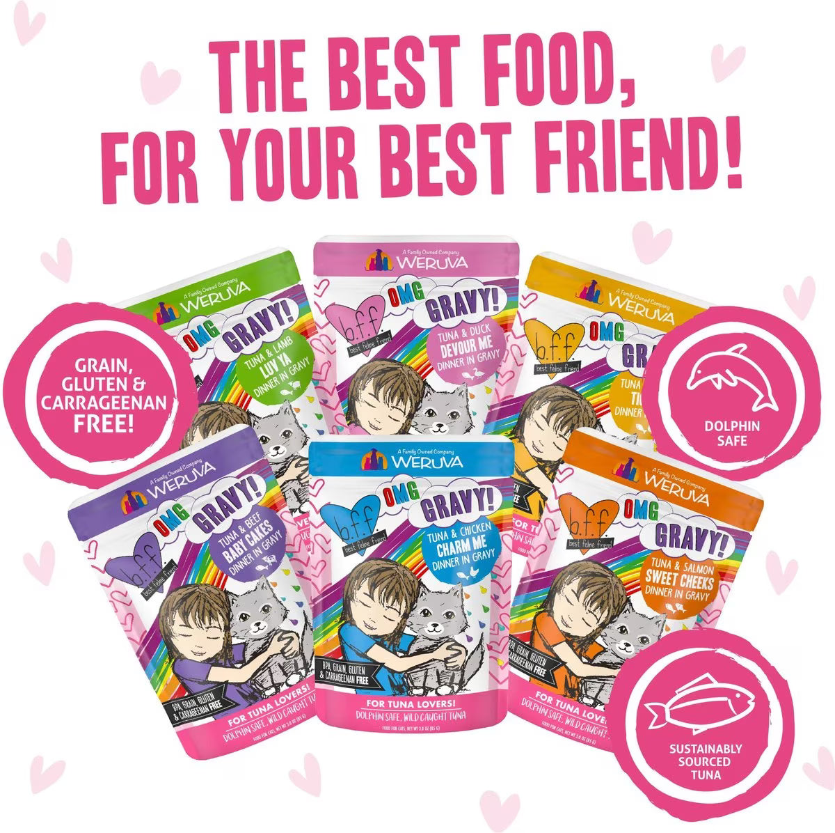 BFF OMG Gravy! Rainbow Á Gogo Variety Pack Cat Food Pouch