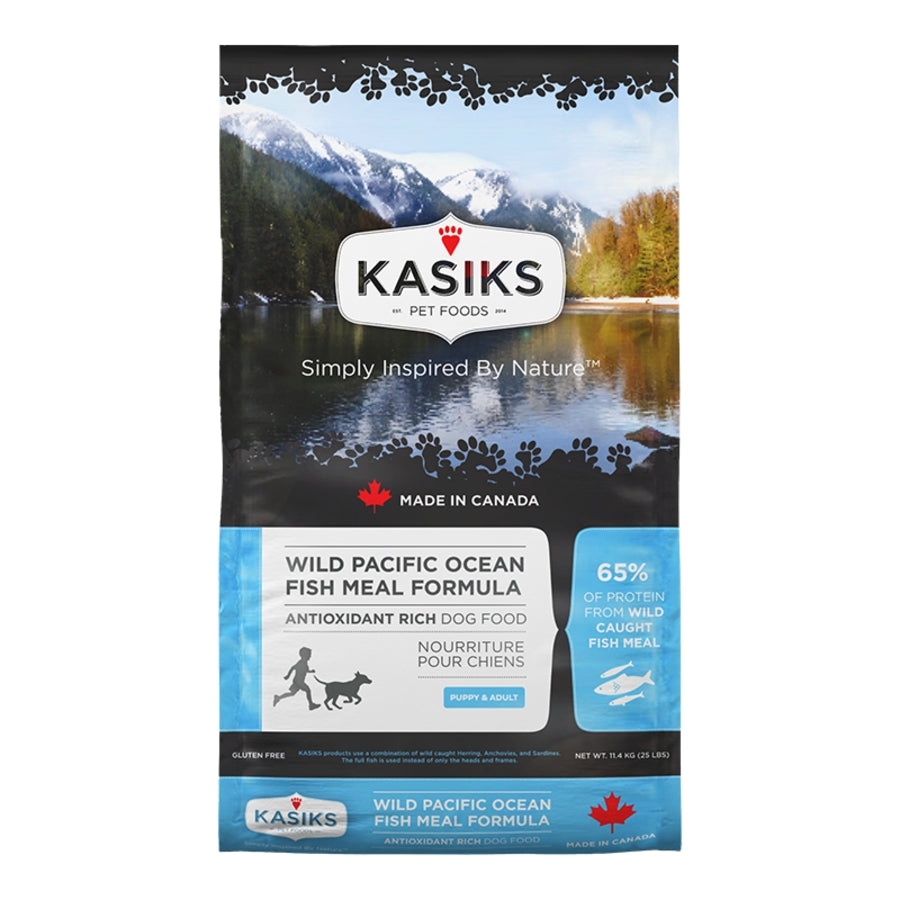Kasiks Wild Pacific Ocean Fish Meal Formula Dog Food