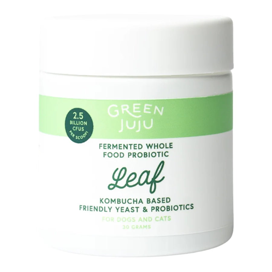 Green Juju Leaf Fermented, Kombucha-Based Probiotic for Dogs &amp; Cats