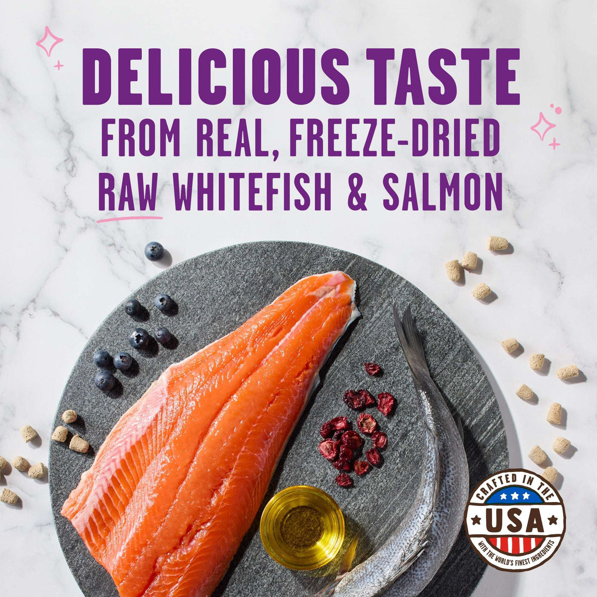 Stella &amp; Chewy&#39;s Freeze-Dried Raw Meowfulls Whitefish &amp; Salmon Cat Treats