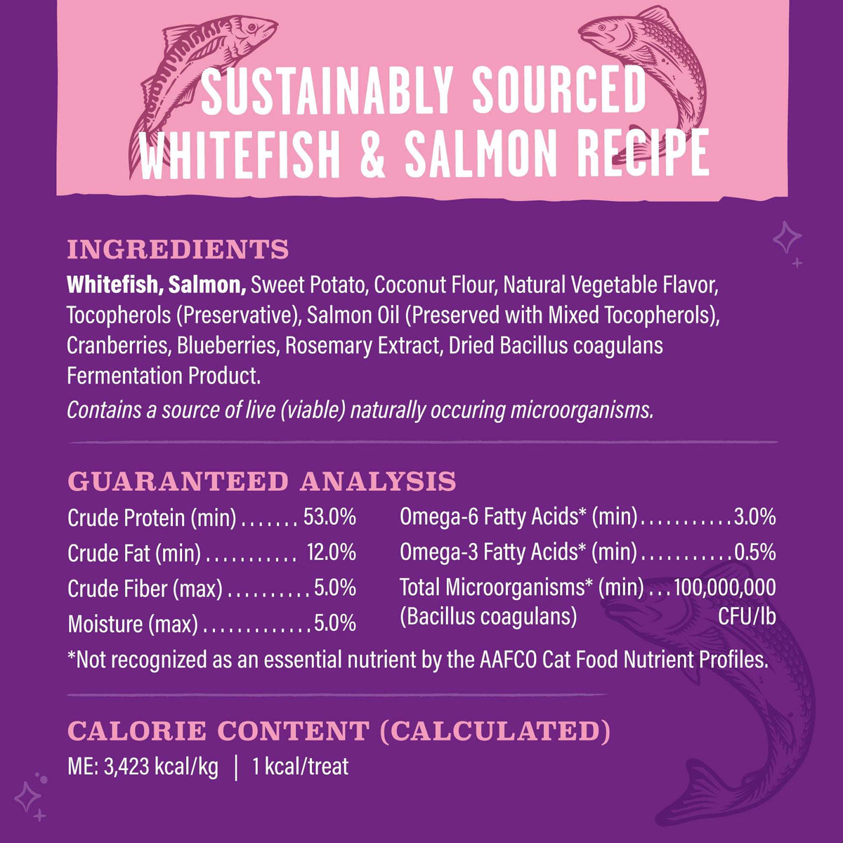 Stella &amp; Chewy&#39;s Freeze-Dried Raw Meowfulls Whitefish &amp; Salmon Cat Treats