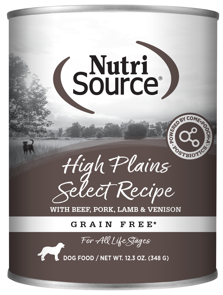 NutriSource Grain Free High Plains with Beef, Lamb &amp; Venison Canned Dog Food
