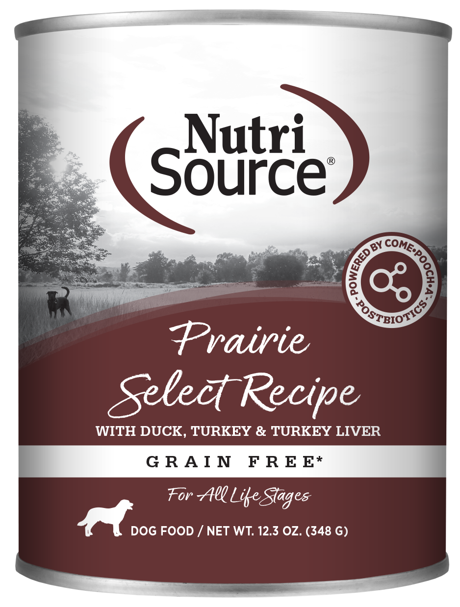 NutriSource Grain Free Prairie Select with Duck, Turkey &amp; Turkey Liver Canned Dog Food