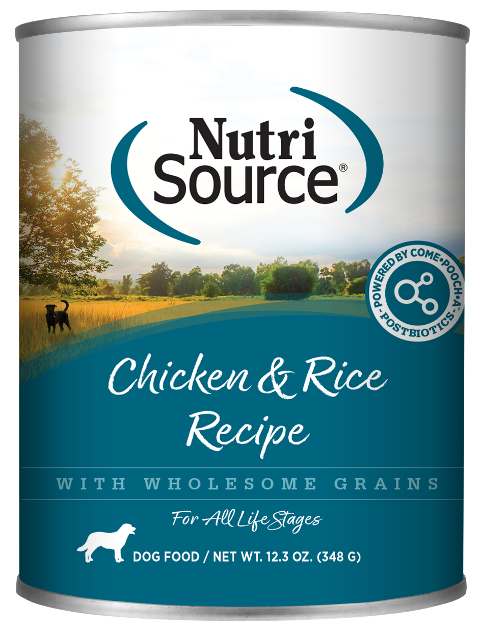 NutriSource Chicken &amp; Rice with Wholesome Grains Canned Dog Food