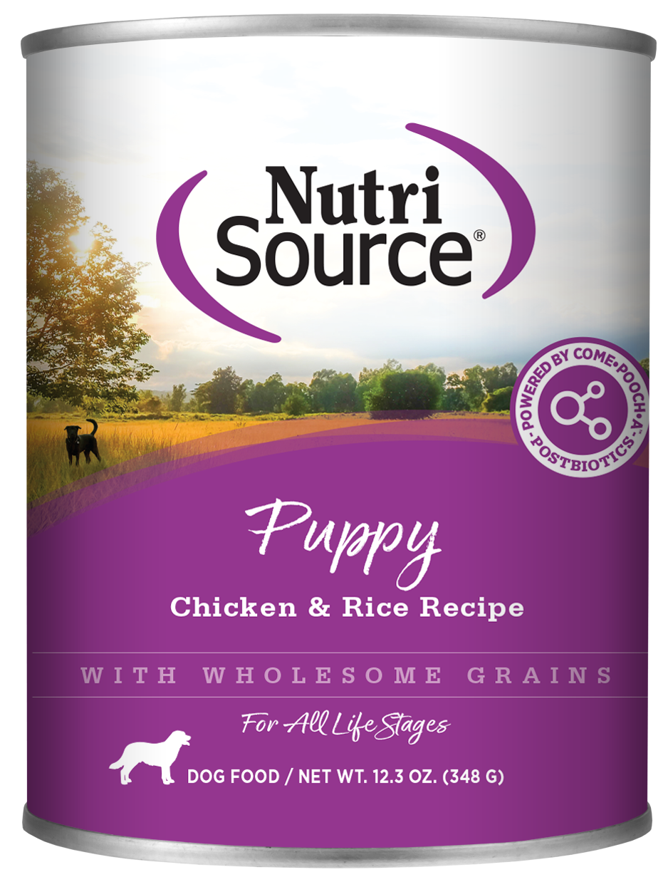 NutriSource Puppy Chicken &amp; Rice with Wholesome Grains Canned Dog Food