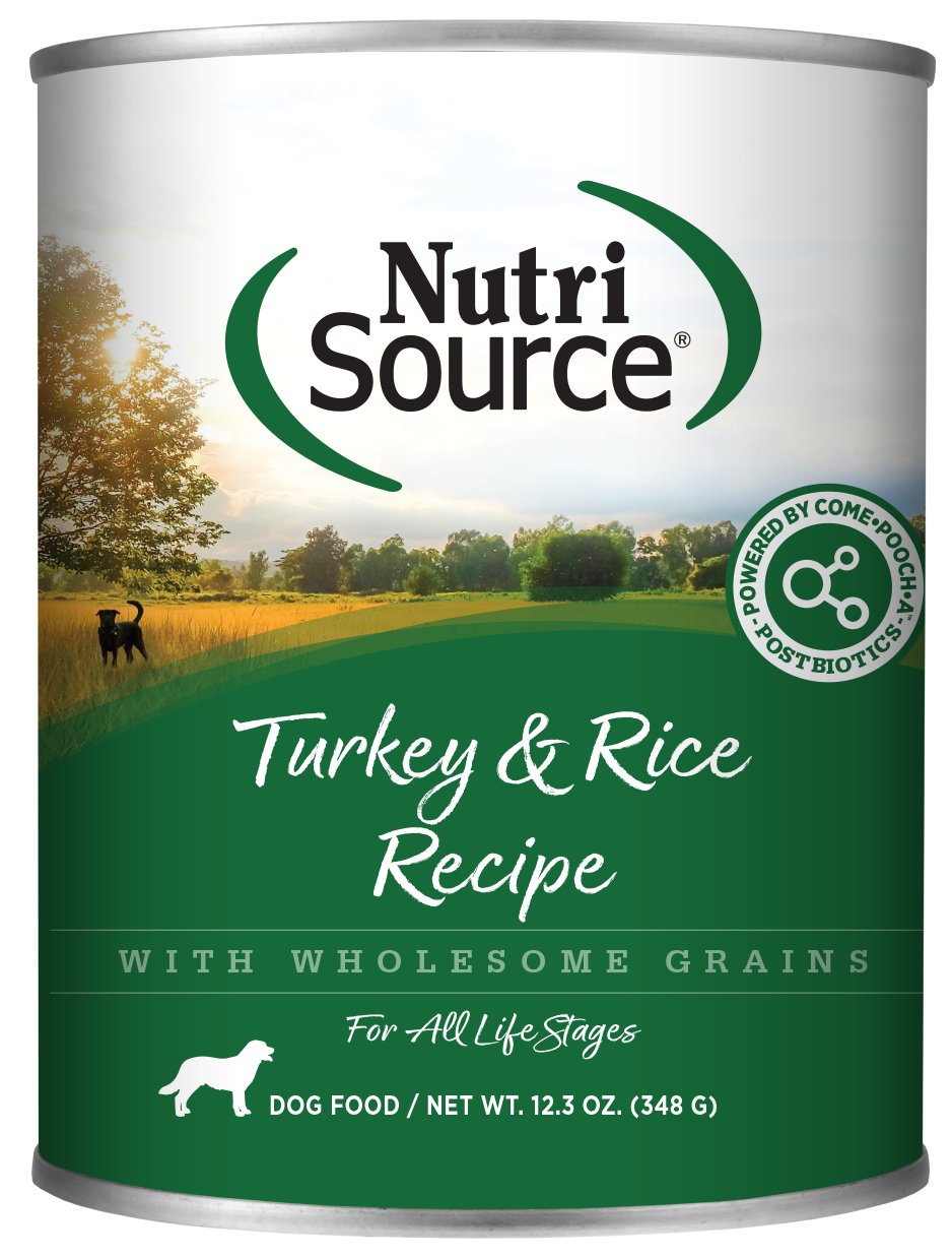 NutriSource Turkey &amp; Rice with Wholesome Grains Canned Dog Food
