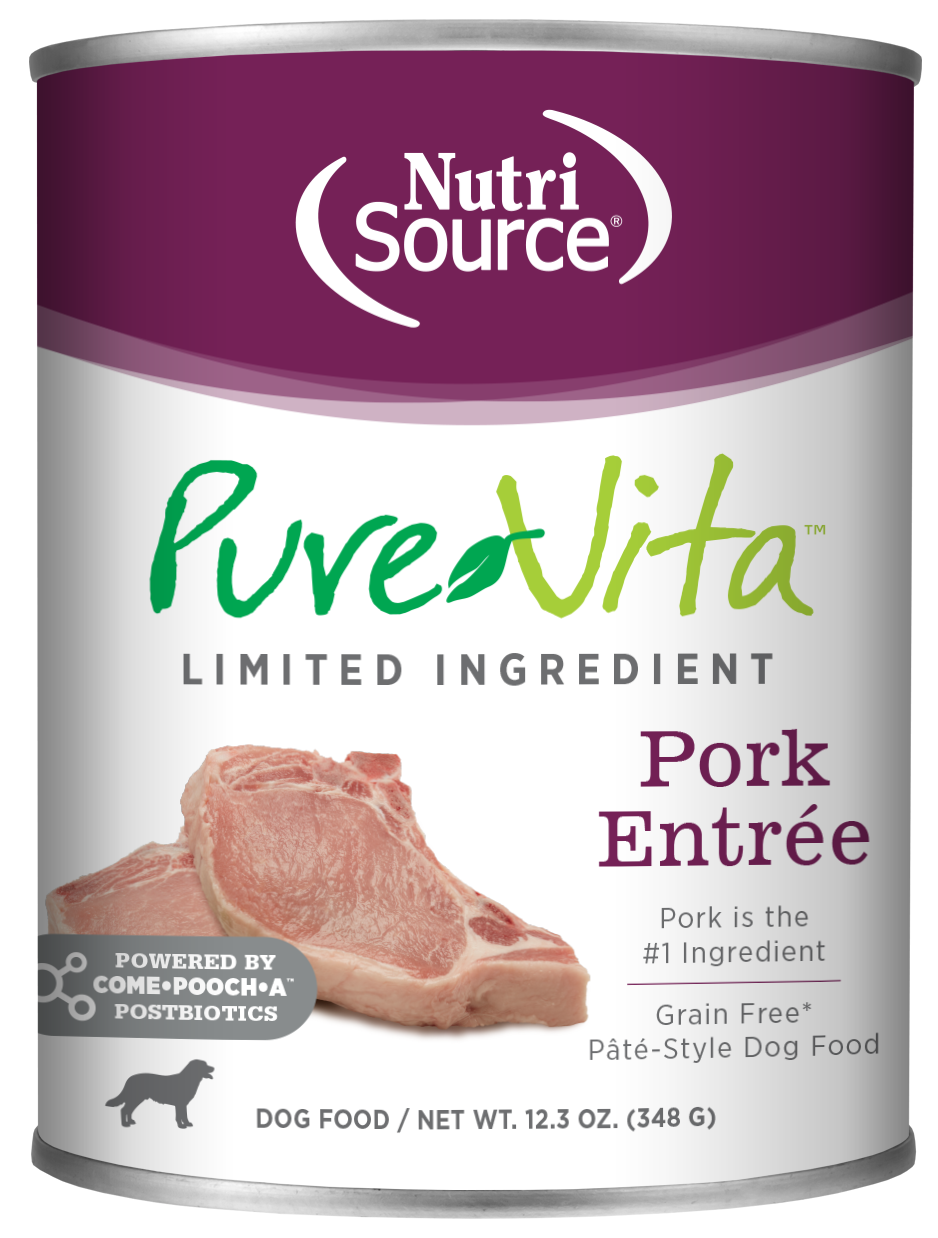 NutriSource PureVita Pork Canned Dog Food