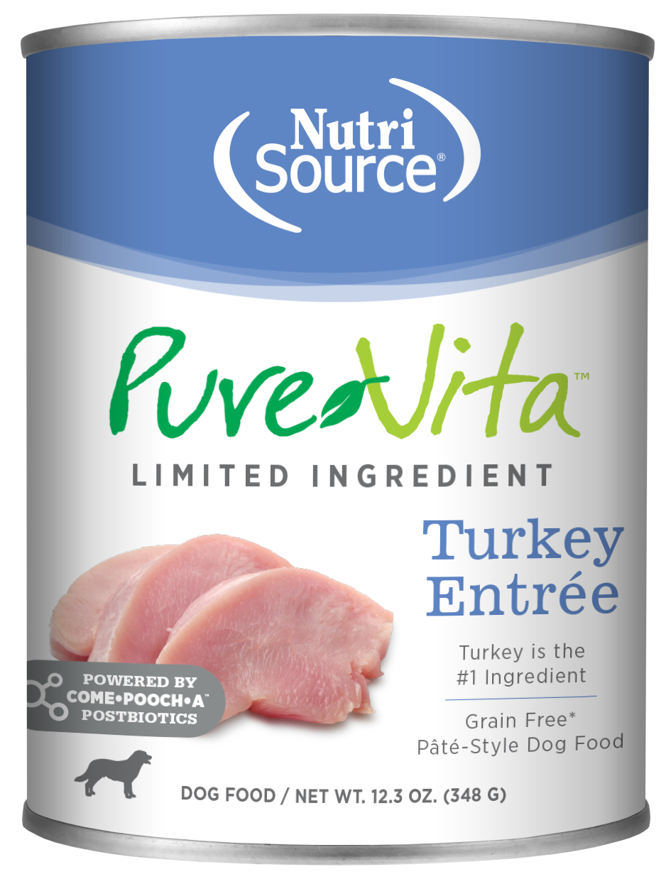 NutriSource PureVita Turkey Canned Dog Food
