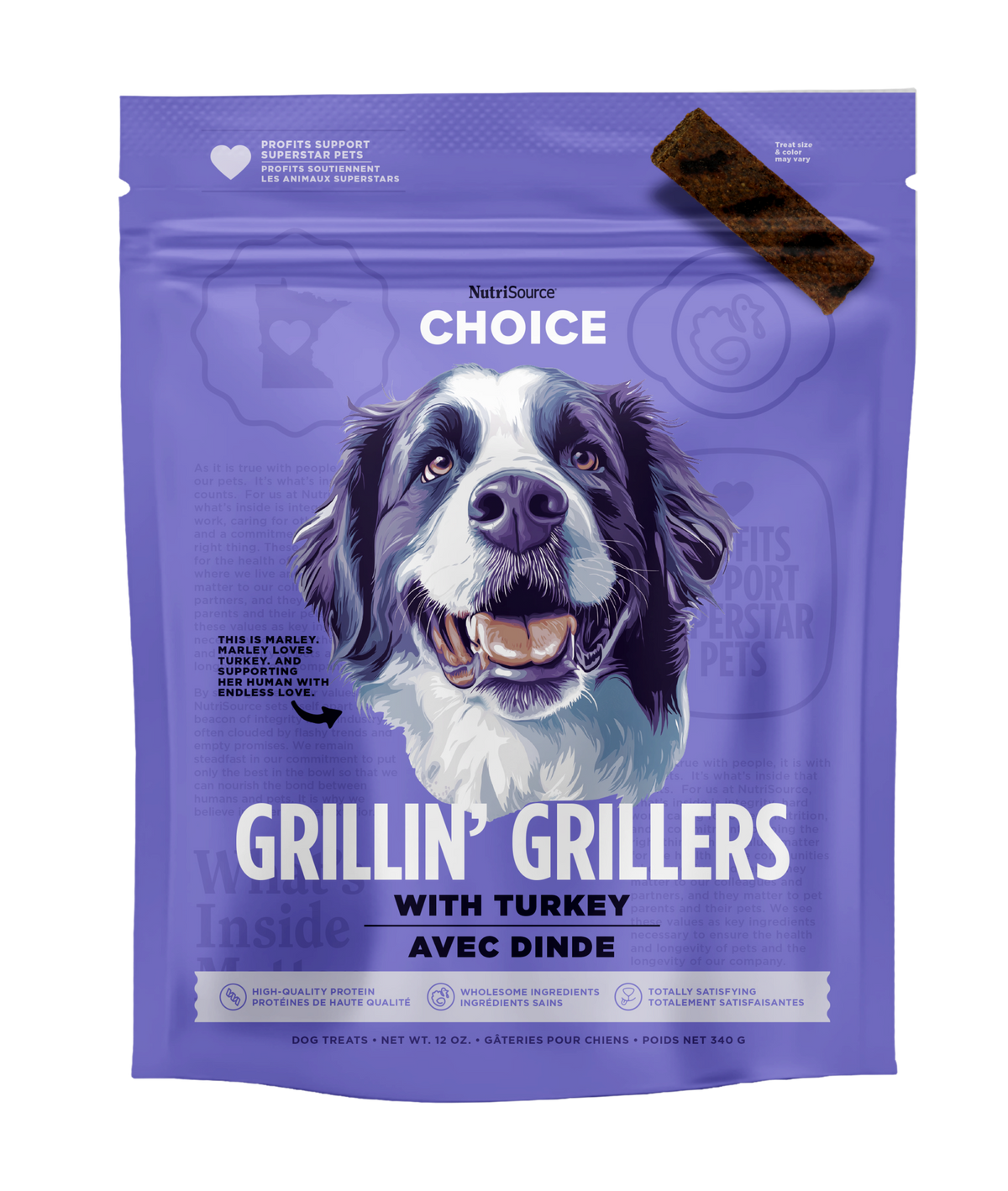 NutriSource Grillin&#39; Grillers with Turkey Dog Treats