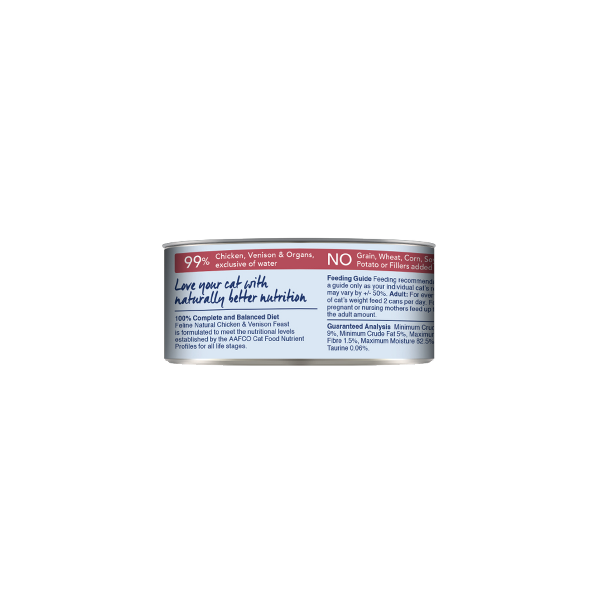 Feline Natural Grain Free Chicken &amp; Venison Feast Canned Cat Food