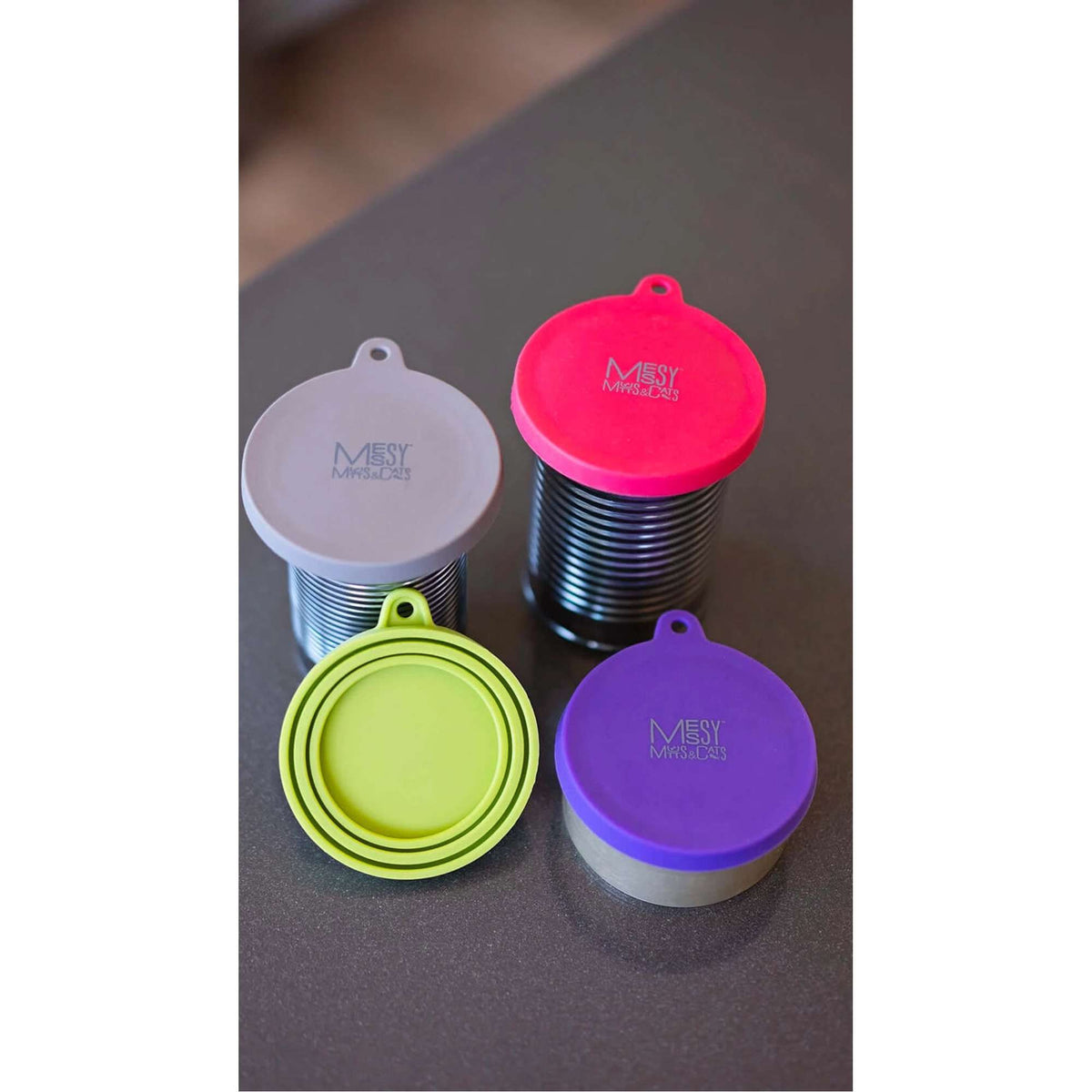 Messy Mutts Silicone Universal Can Cover for Dog and Cat Cans