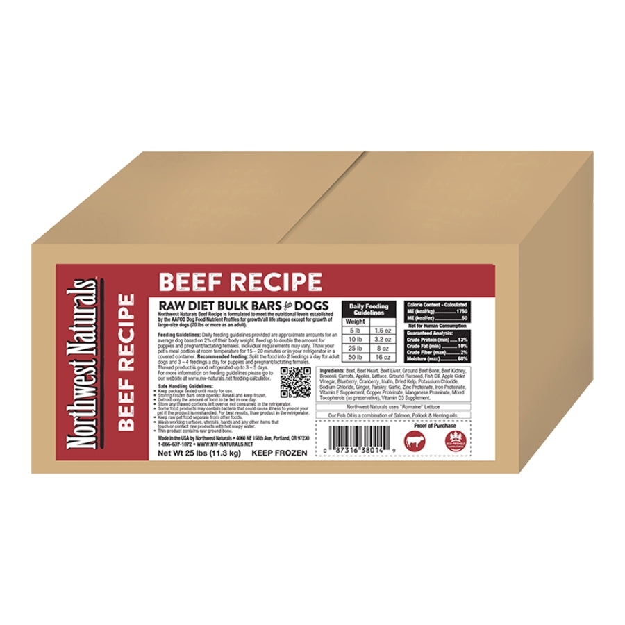 Northwest Naturals Frozen Raw Beef Dog Food
