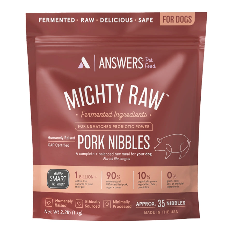 Answers Mighty Raw Pork Frozen Raw Dog Food