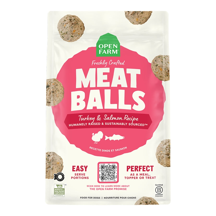 Open Farm Gently Cooked Meatballs Turkey & Salmon Frozen Dog Food