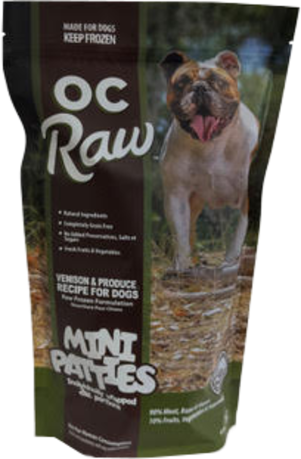 OC Raw Frozen Raw Venison &amp; Produce Dog Food