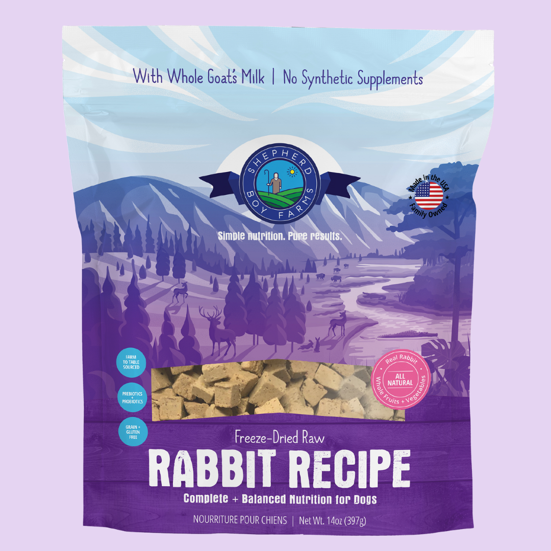 Shepherd Boy Farms Freeze-Dried Rabbit Recipe Dog Food