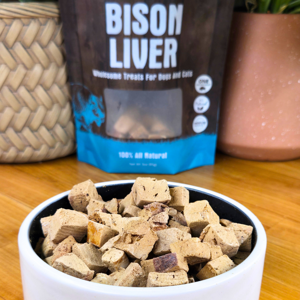 Shepherd Boy Farms Freeze-Dried Bison Liver Dog & Cat Treats