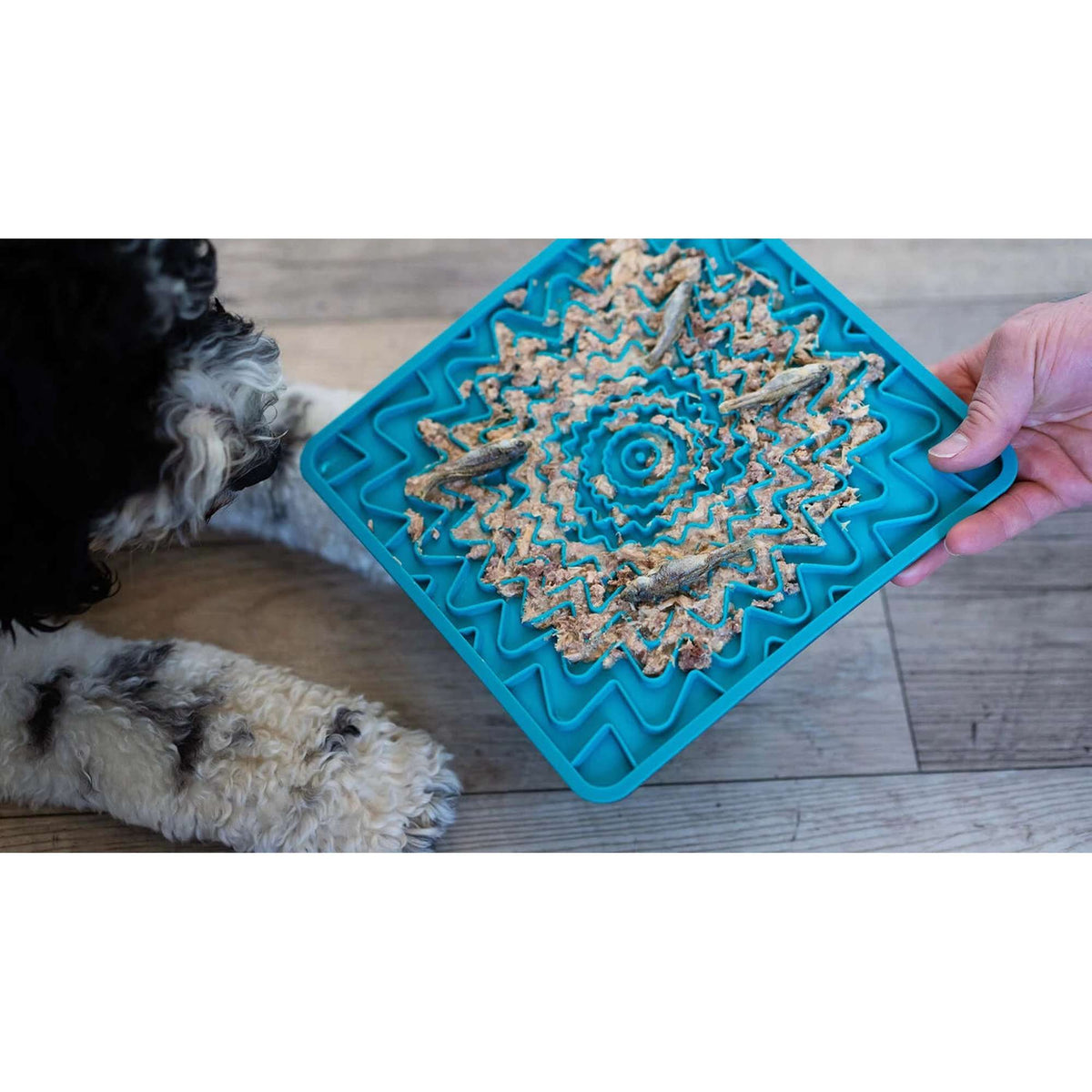 Messy Mutts Framed (Spill Resistant) Silicone Lick Mat for Dogs and Cats