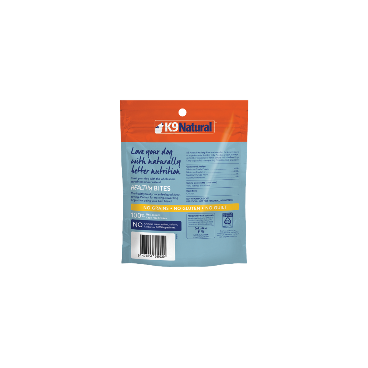K9 Natural Healthy Bites Freeze-Dried Bites Chicken Dog Treats