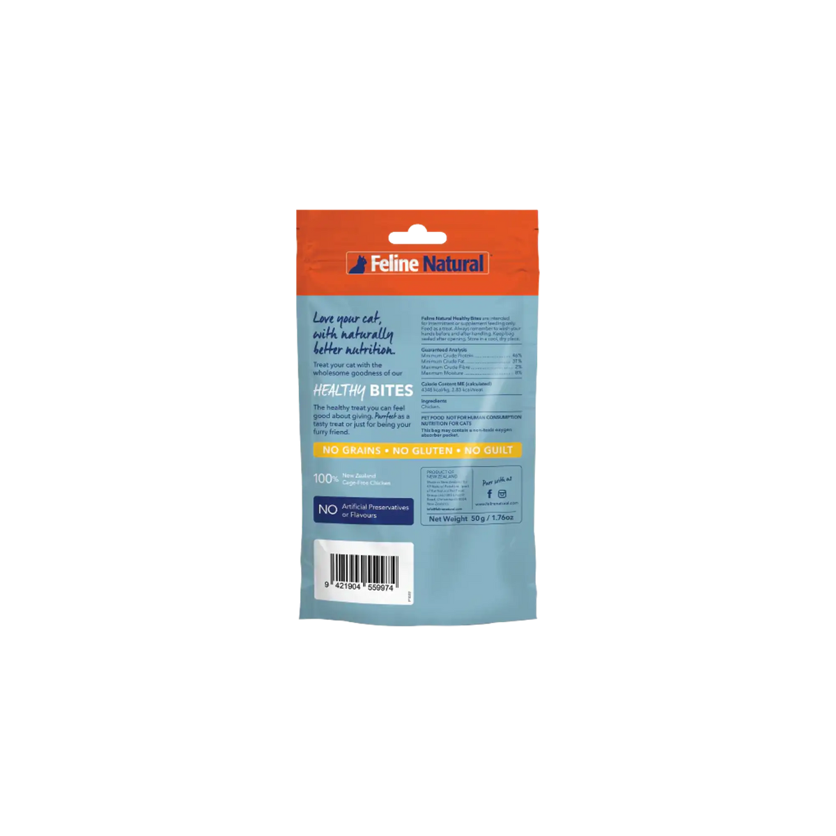 Feline Natural Freeze-Dried Healthy Bites Freeze-Dried Chicken Cat Treats