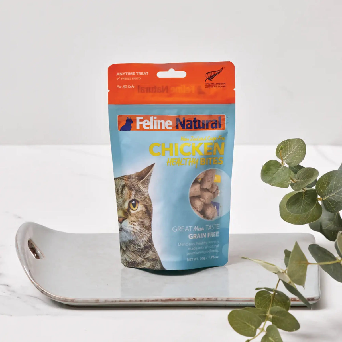 Feline Natural Freeze-Dried Healthy Bites Freeze-Dried Chicken Cat Treats