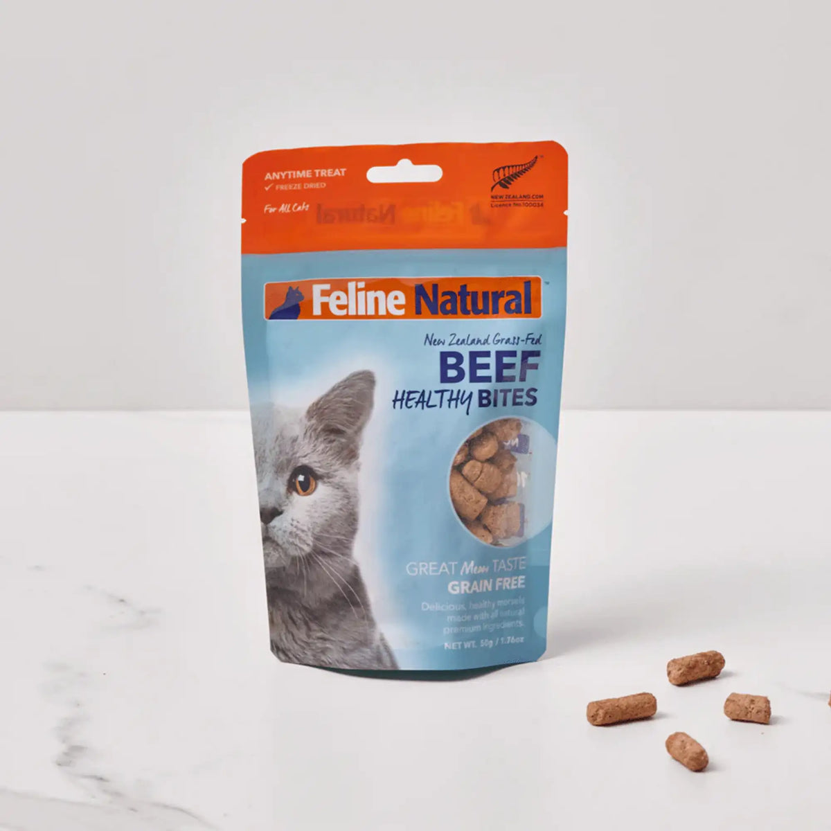 Feline Natural Freeze-Dried Healthy Bites Beef Cat Treats