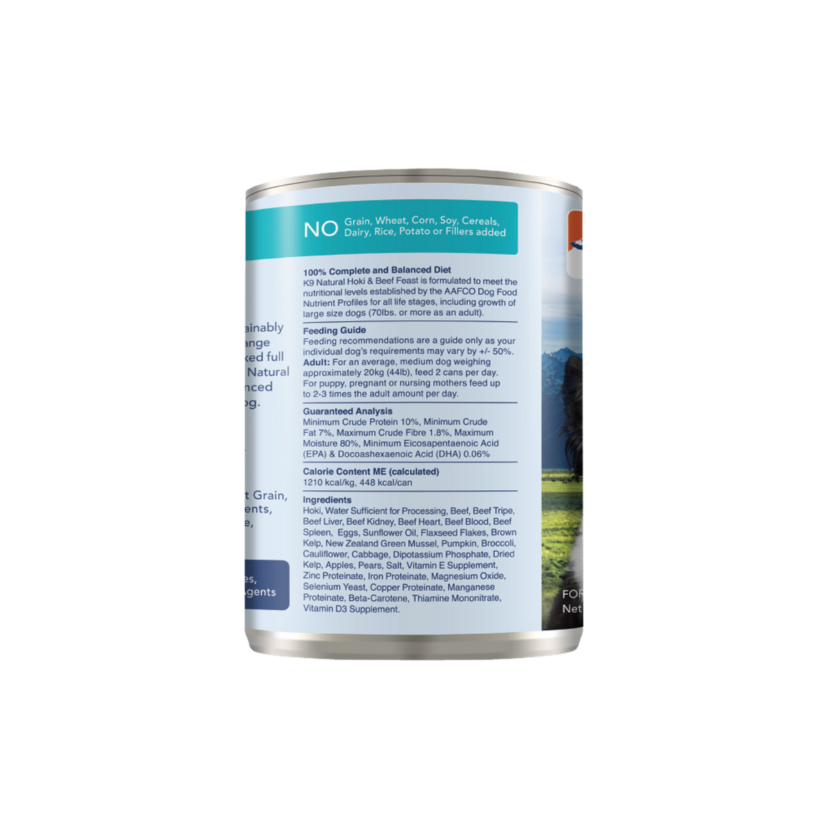 K9 Natural Grain Free Hoki &amp; Beef Feast Canned Dog Food
