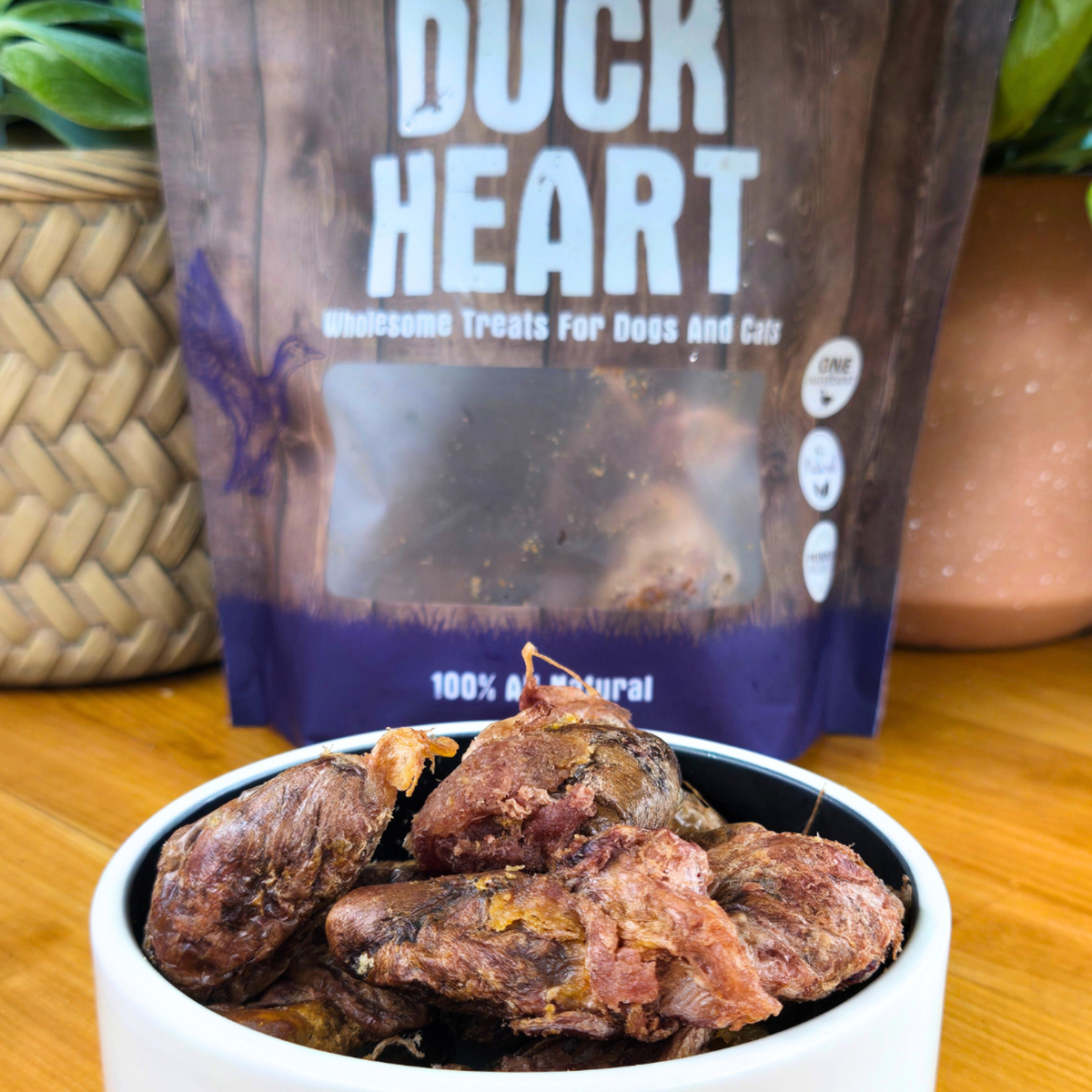 Shepherd Boy Farms Freeze-Dried Duck Heart Dog & Cat Treats
