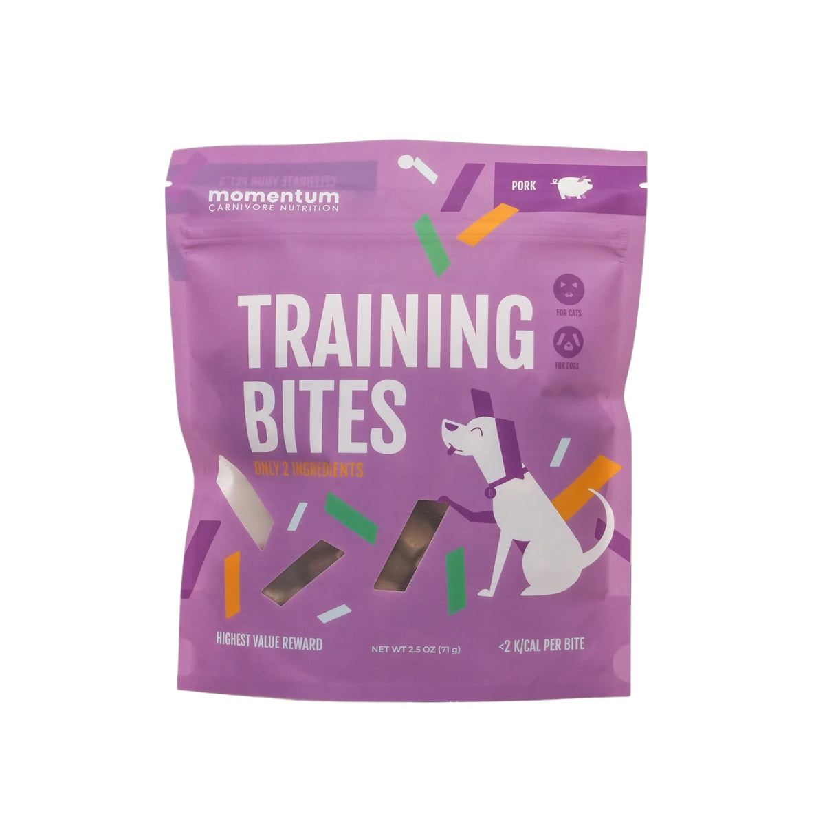 Momentum Carnivore Nutrition Freeze-Dried Raw Pork Training Bites Dog Treats