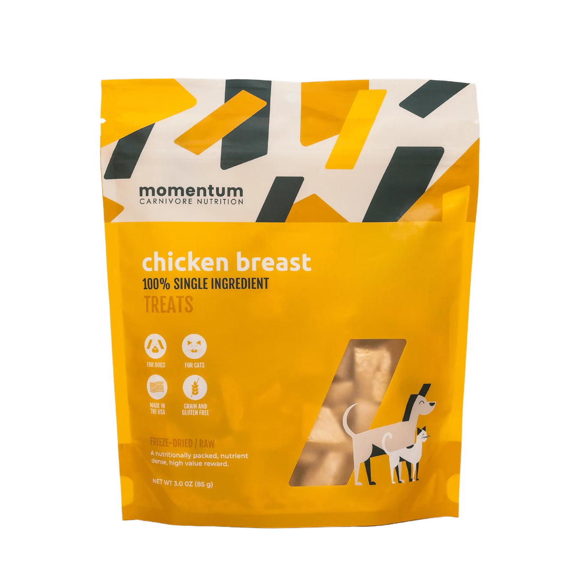 Momentum Carnivore Nutrition Freeze-Dried Raw Chicken Breast Dog Treats