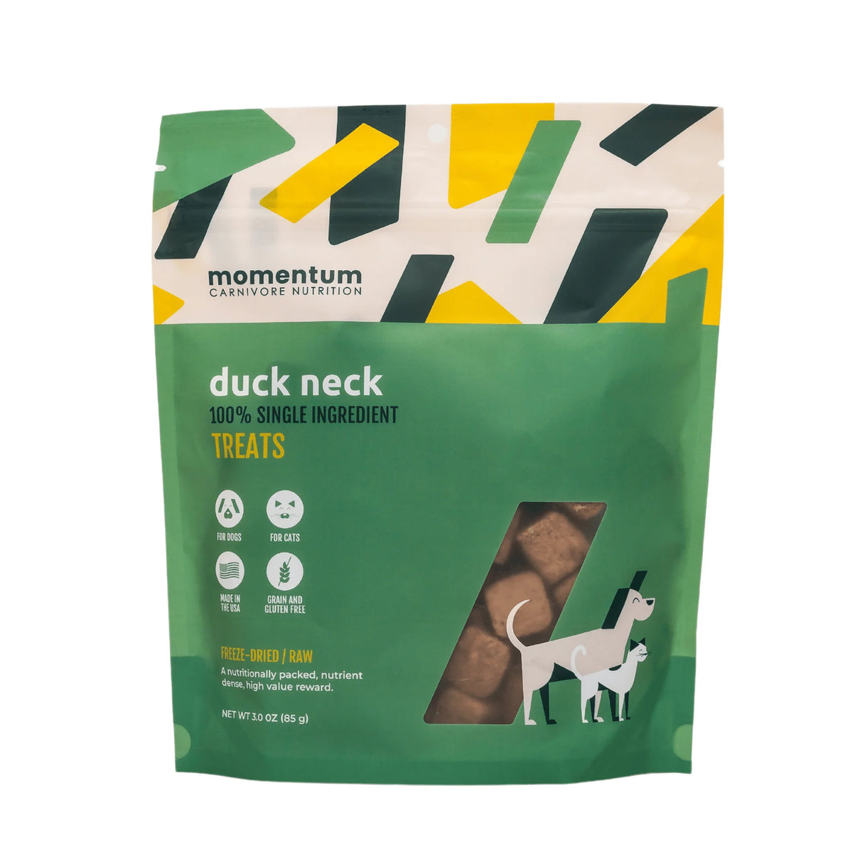 Momentum Carnivore Nutrition Freeze-Dried Raw Duck Neck Dog Treats