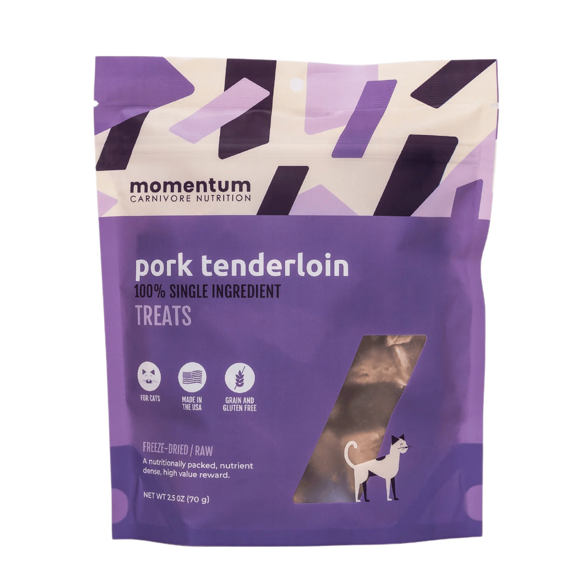 Momentum Carnivore Nutrition Freeze-Dried Raw Pork Tenderloin Cat Treats