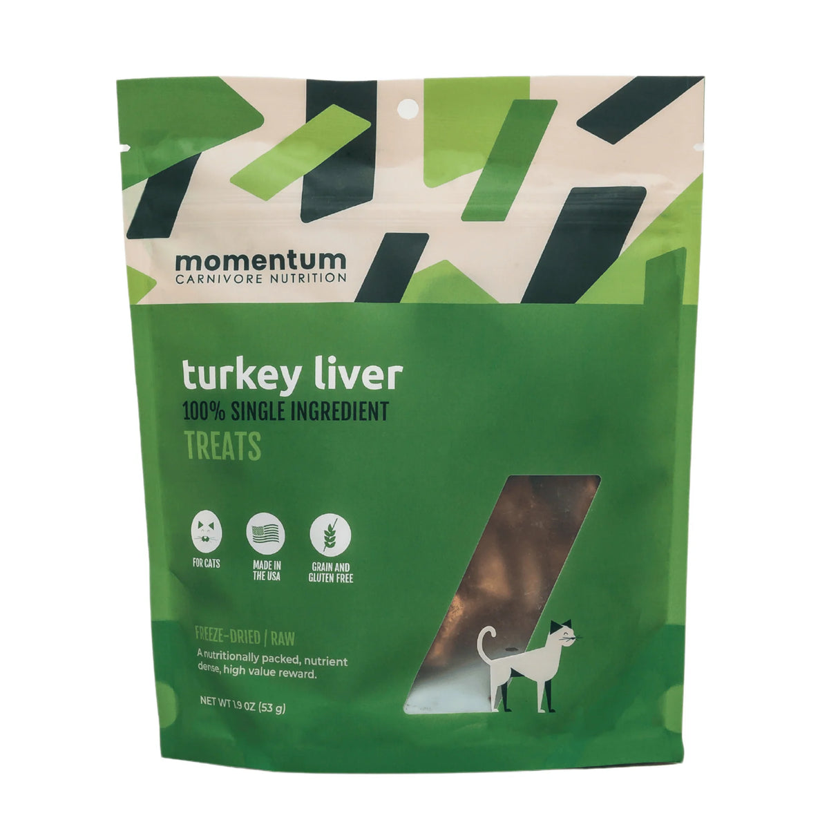 Momentum Carnivore Nutrition Freeze-Dried Raw Turkey Liver Cat Treats