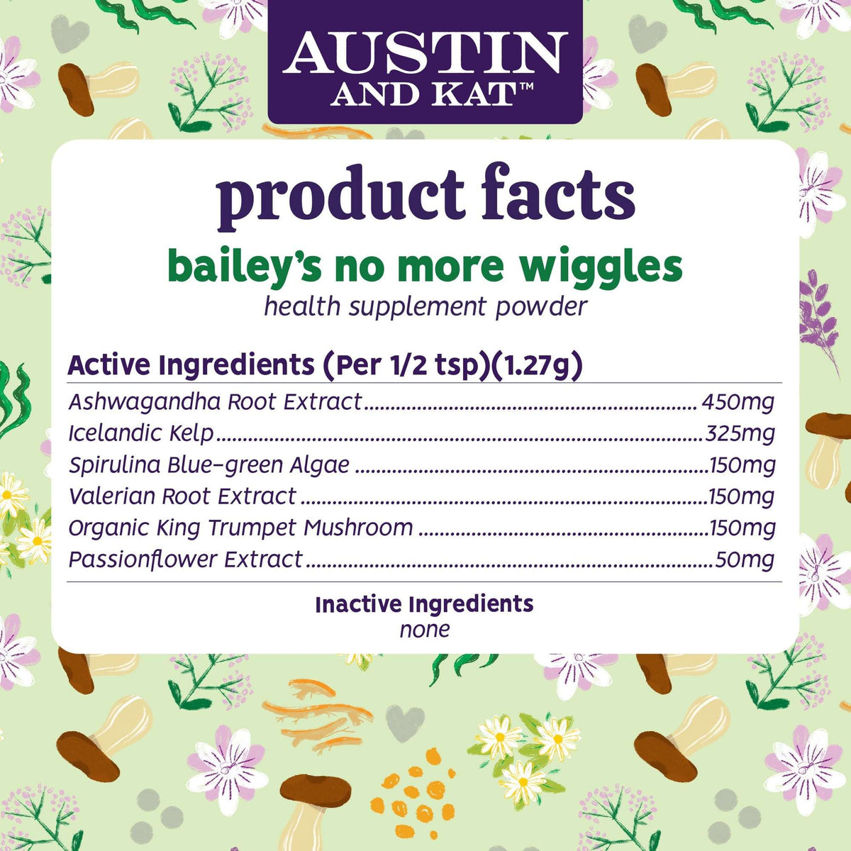 Austin and Kat No More Wiggle Powder for Dogs &amp; Cats