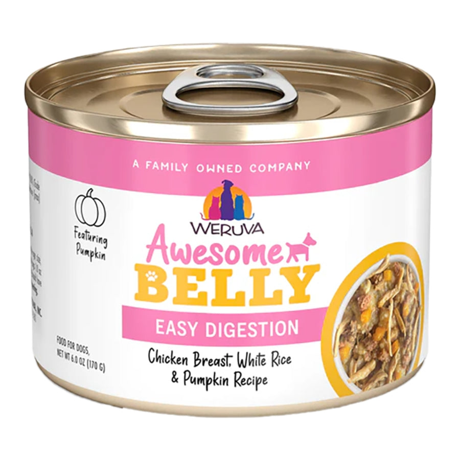 Weruva Awesome Belly Chicken Breast, White Rice &amp; Pumpkin Recipe Canned Dog Food